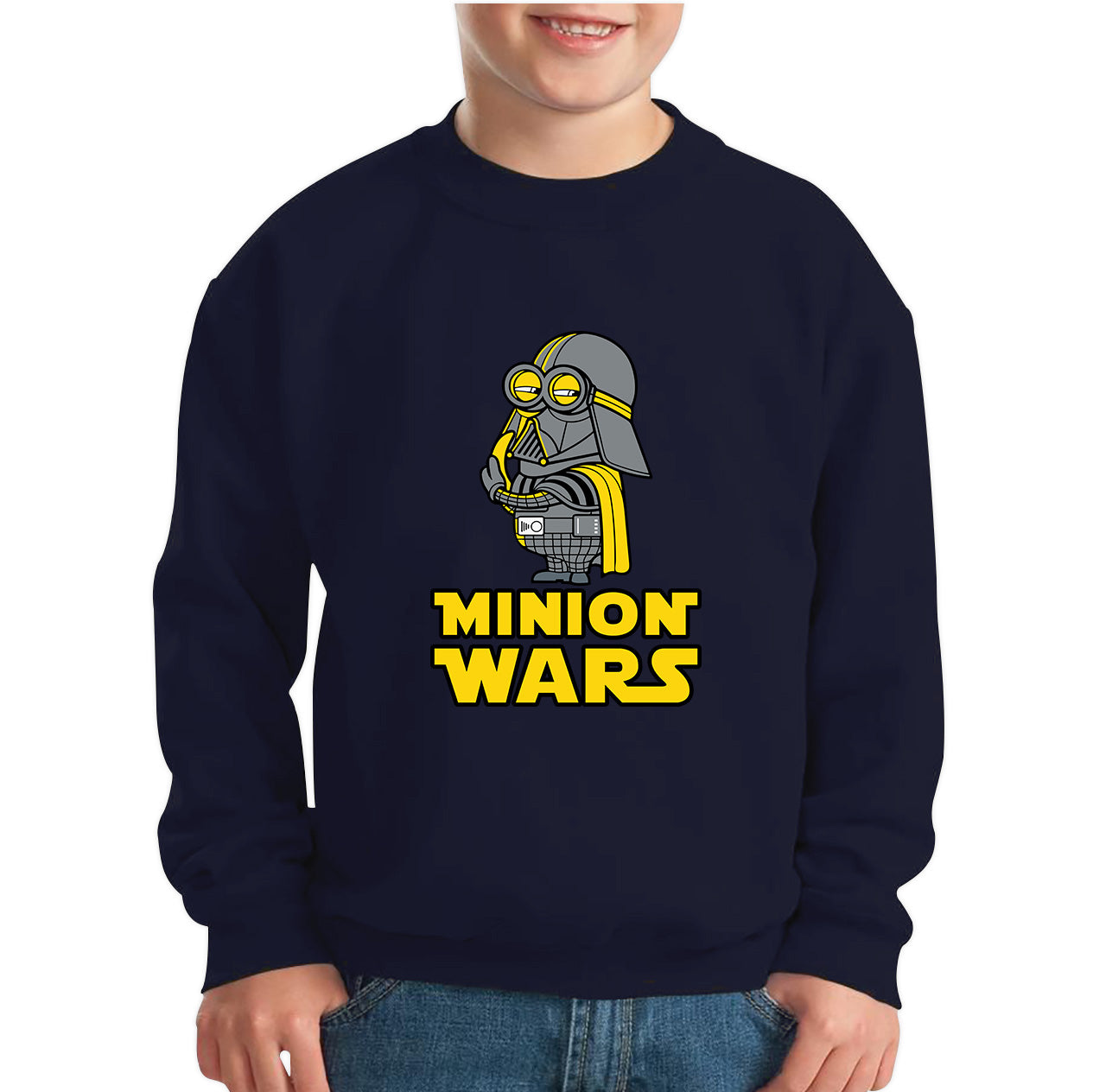 Minion Wars Trooper Cosplay Star Wars Minion Parody The Minions Become Superheroes Disney Star Wars 46th Anniversary Kids Jumper