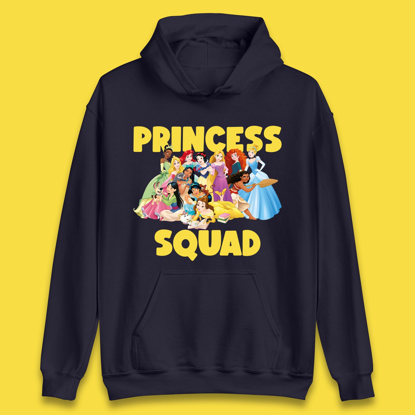 Disney Princess Squad Disney Snow White Cinderella Jasmine Disney Princess Group Disney Trip Disney World Unisex Hoodie