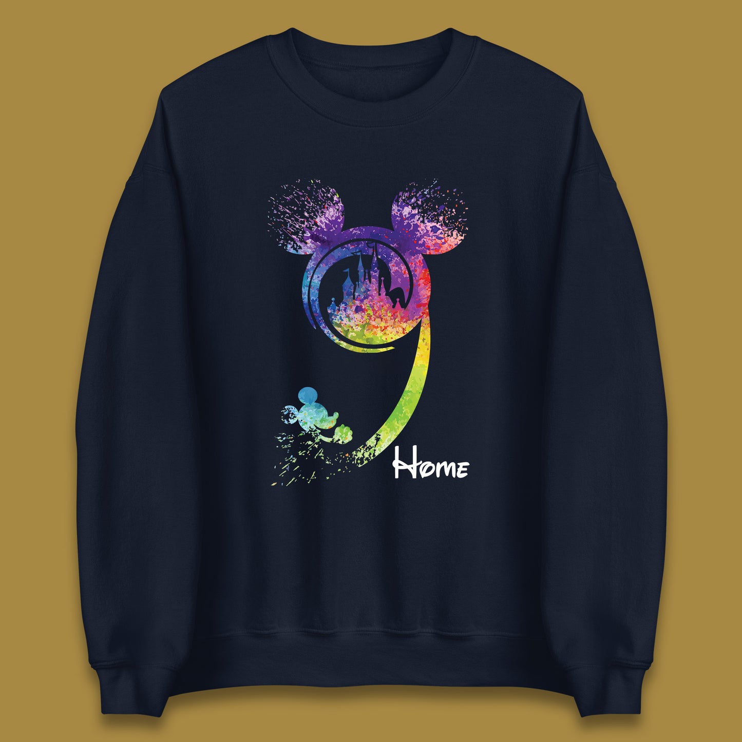 Disney Home Castle Mickey Mouse Minnie Mouse Magic Kingdom Disney World Unisex Sweatshirt