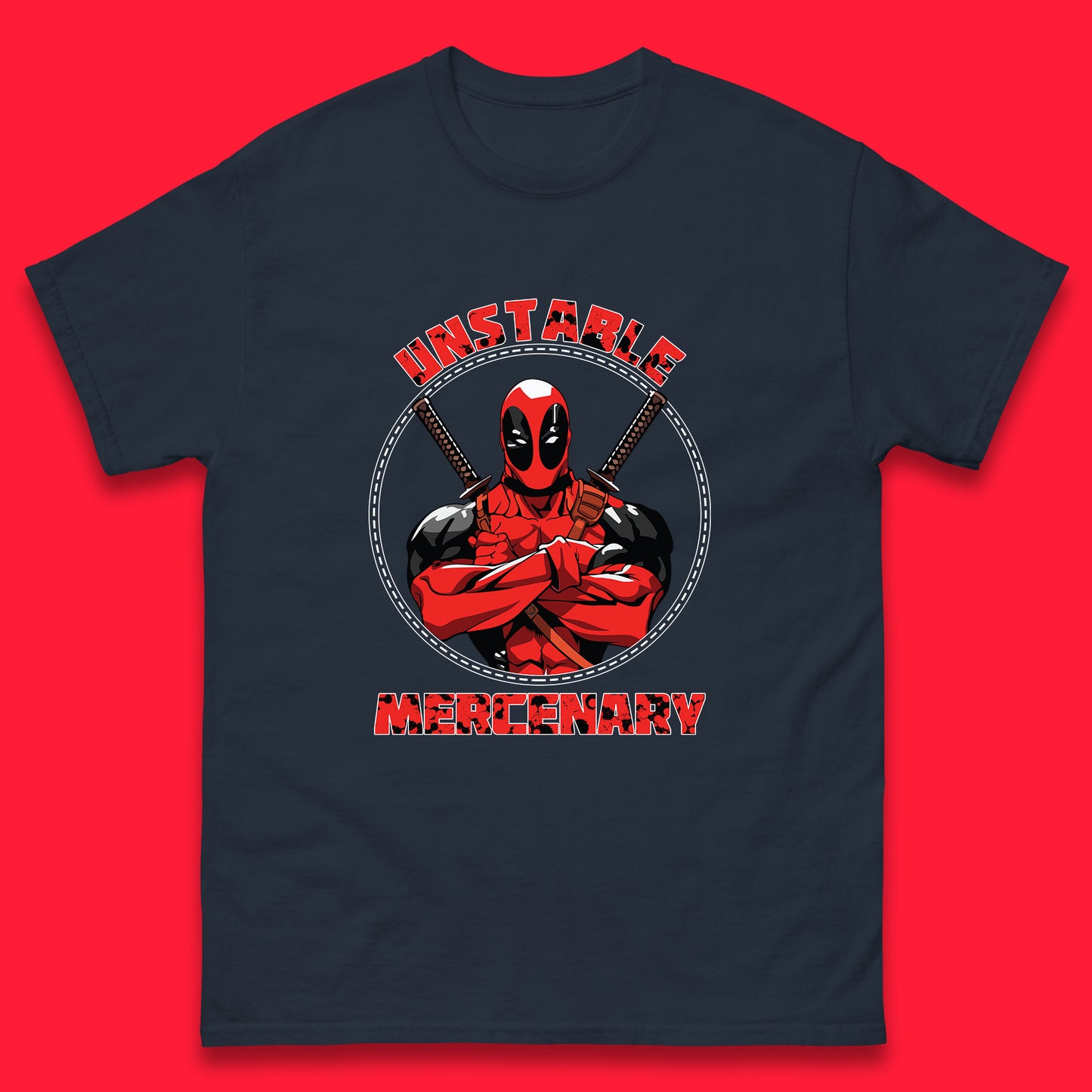 The Unstable Mercenary Funny Deadpool Marvel Deadpool Marvel Comics Superhero Fictional Character Mens Tee Top