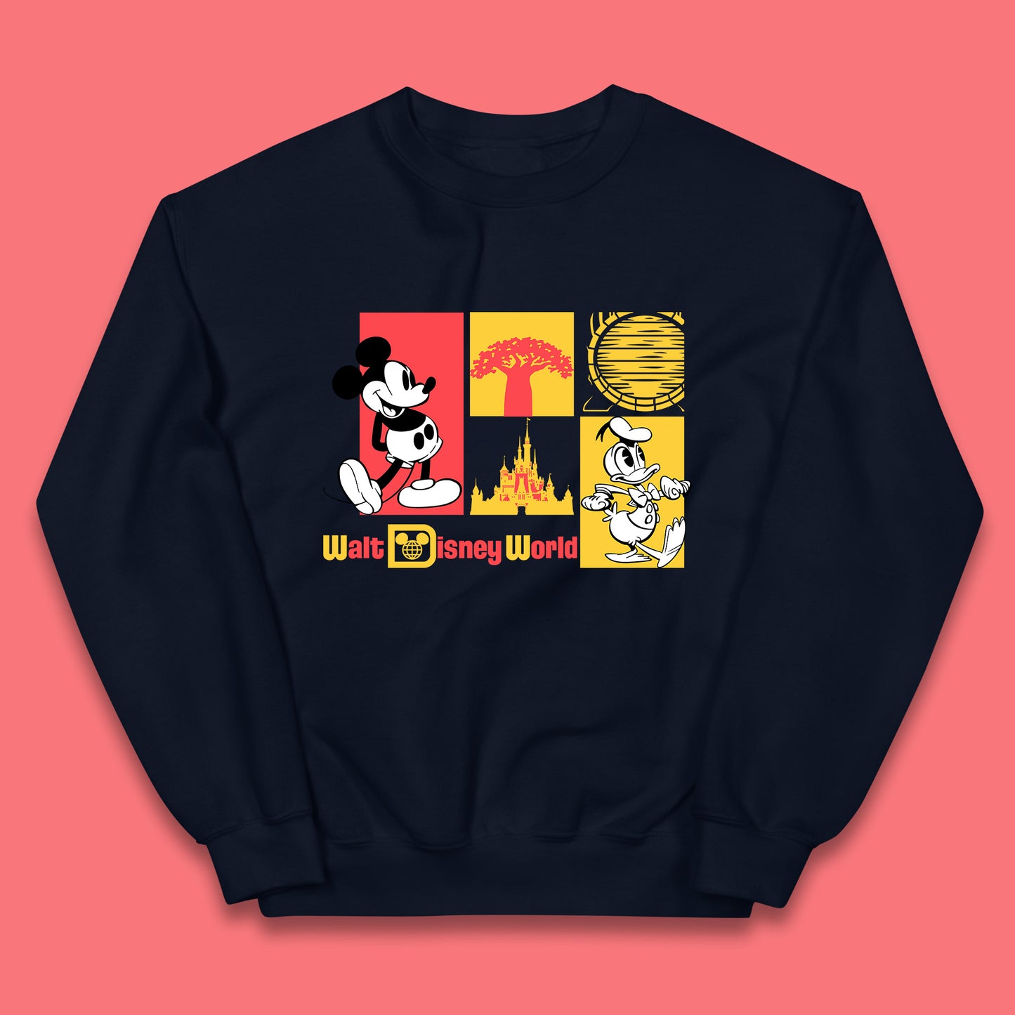 Vintage Style Mickey Mouse And Donald Duck Walt Disney World Disney Castle Magic Kingdom Kids Jumper