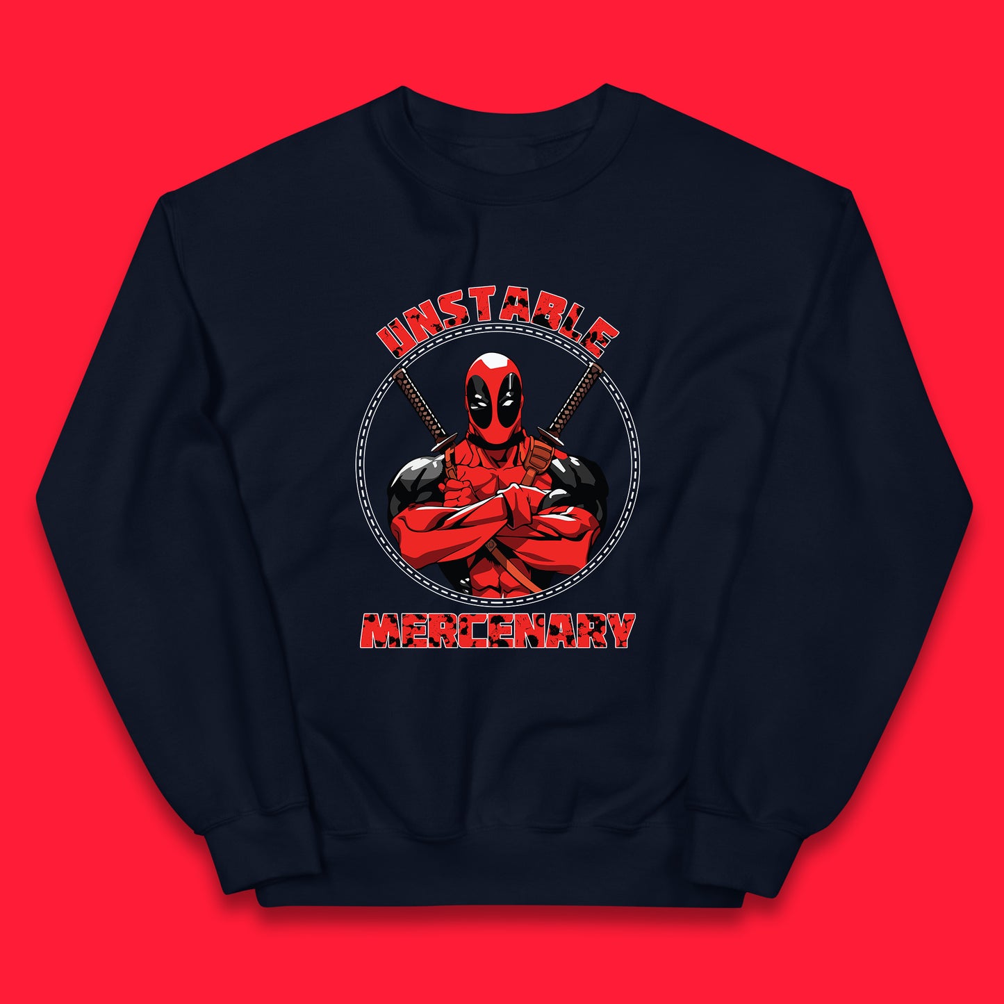 The Unstable Mercenary Funny Deadpool Marvel Deadpool Marvel Comics Superhero Fictional Character Kids Jumper