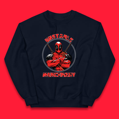 The Unstable Mercenary Funny Deadpool Marvel Deadpool Marvel Comics Superhero Fictional Character Kids Jumper