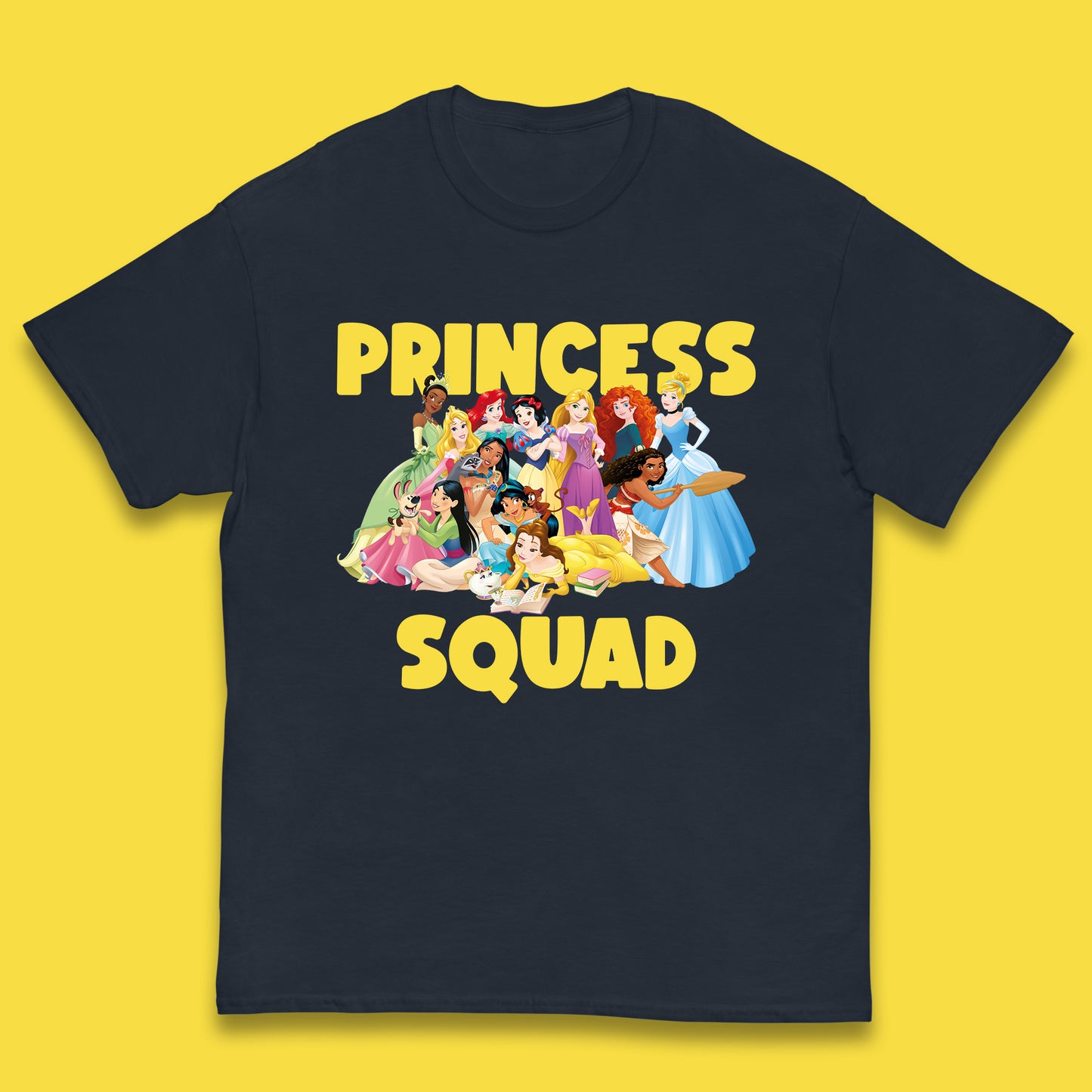 Disney Princess Squad Disney Snow White Cinderella Jasmine Disney Princess Group Disney Trip Disney World Kids T Shirt