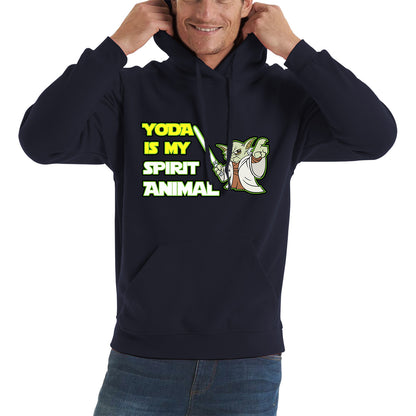 Yoda Is My Spirit Animal Yoda Legendary Jedi Master Disney Star Wars Day 46th Anniversary Unisex Hoodie