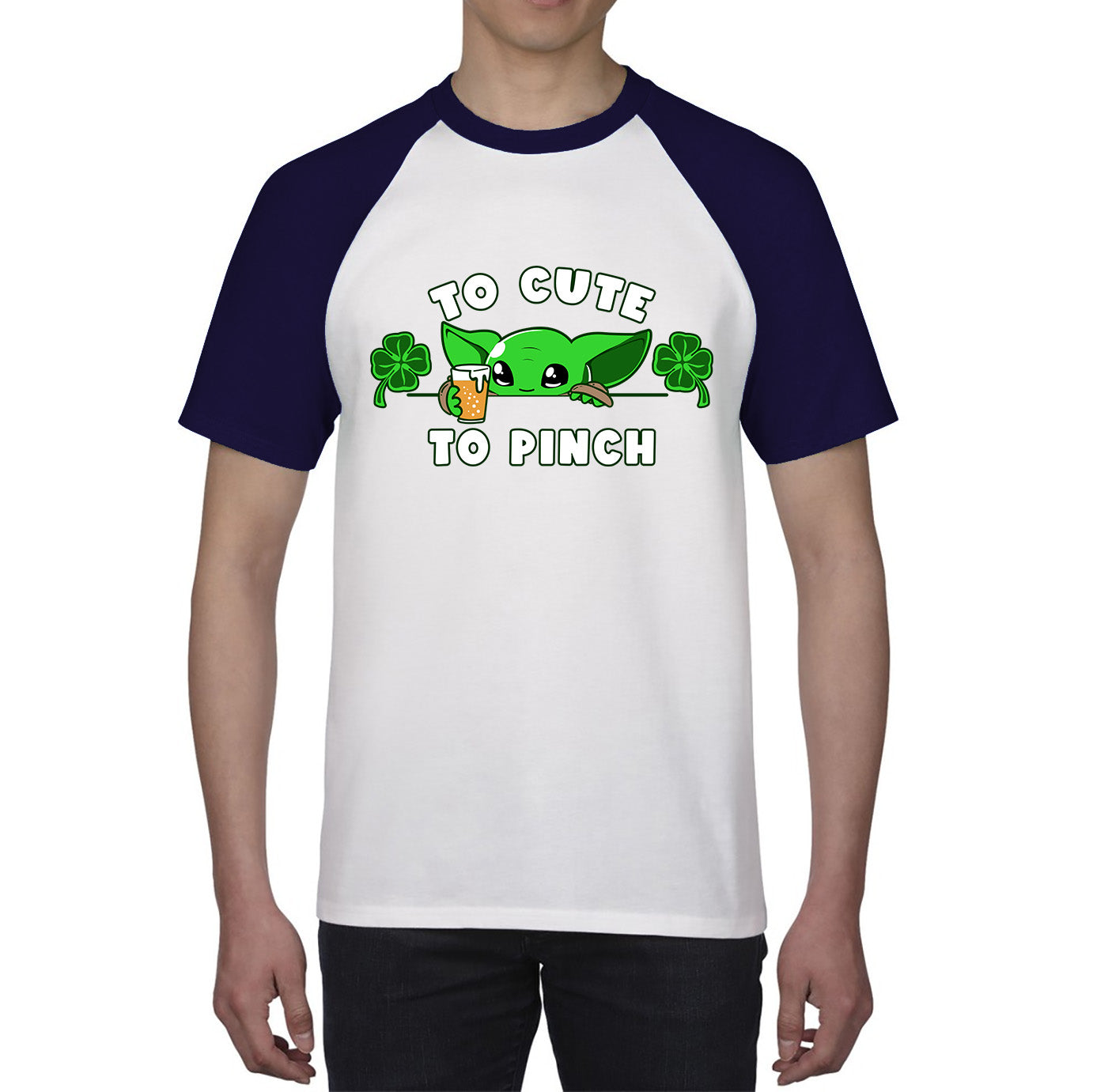 To Cute To Pinch Shamrock St Patrick's Day Green Irish Festival St Paddys Day Baseball T Shirt