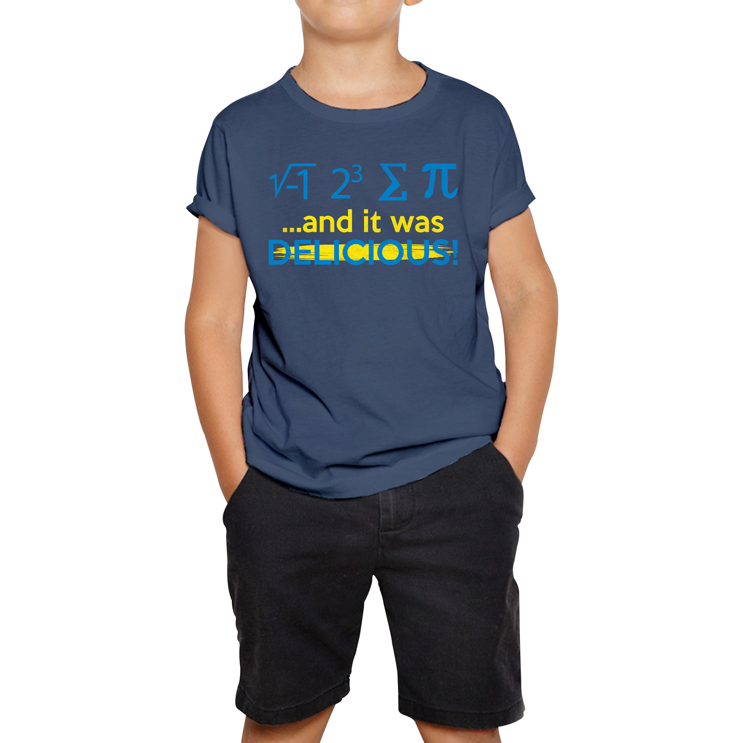 I 8 Sum Pi And It Was Delicious Funny Math geek Algebra Mathematics Humour Kids Tee