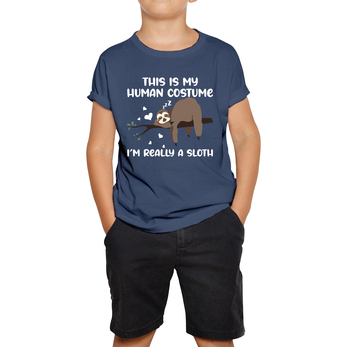 This Is My Human Costume I Am Really A Sloth Funny T Shirt