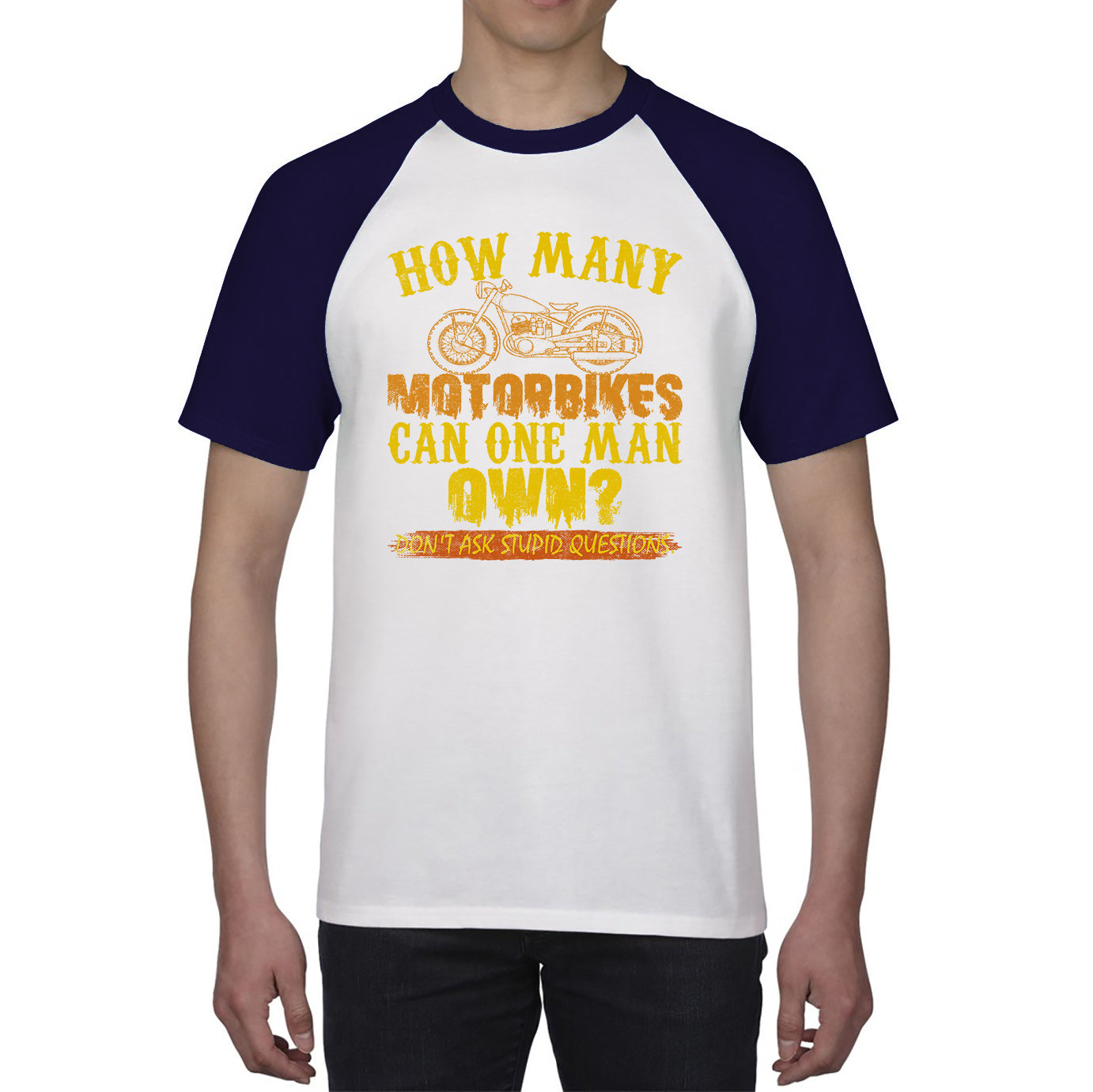 Funny Motorbike Baseball Shirt