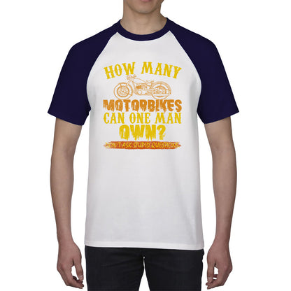 Funny Motorbike Baseball Shirt