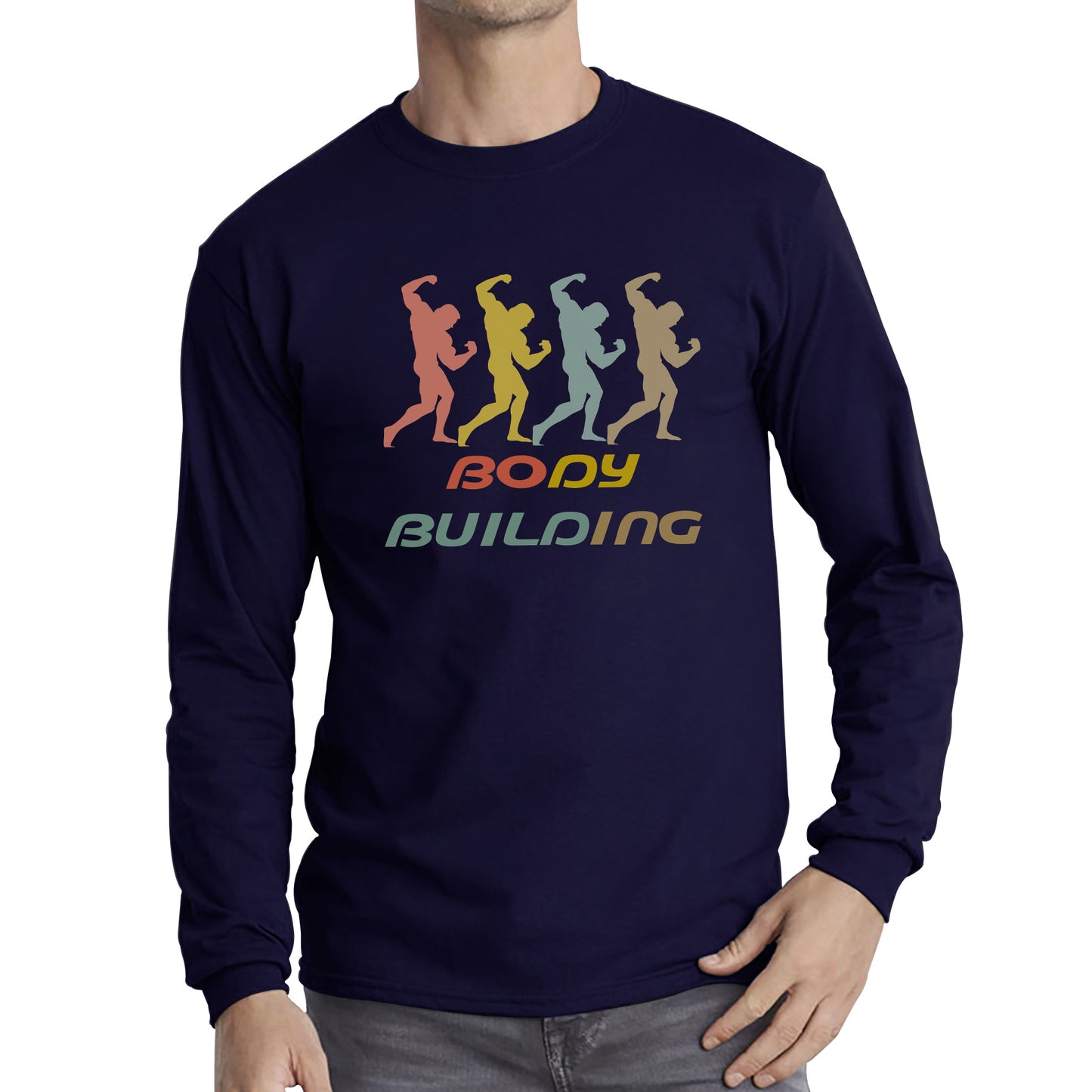 Bodybuilding Gym Muscle Body Flexing Training Workout Fitness Gym Lover Long Sleeve T Shirt