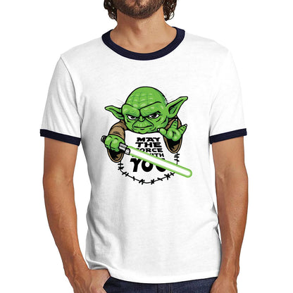 May The 4th Be With You Yoda Green Humanoid Alien Star Wars Day Disney Star Wars Yoda Star Wars 46th Anniversary Ringer T Shirt