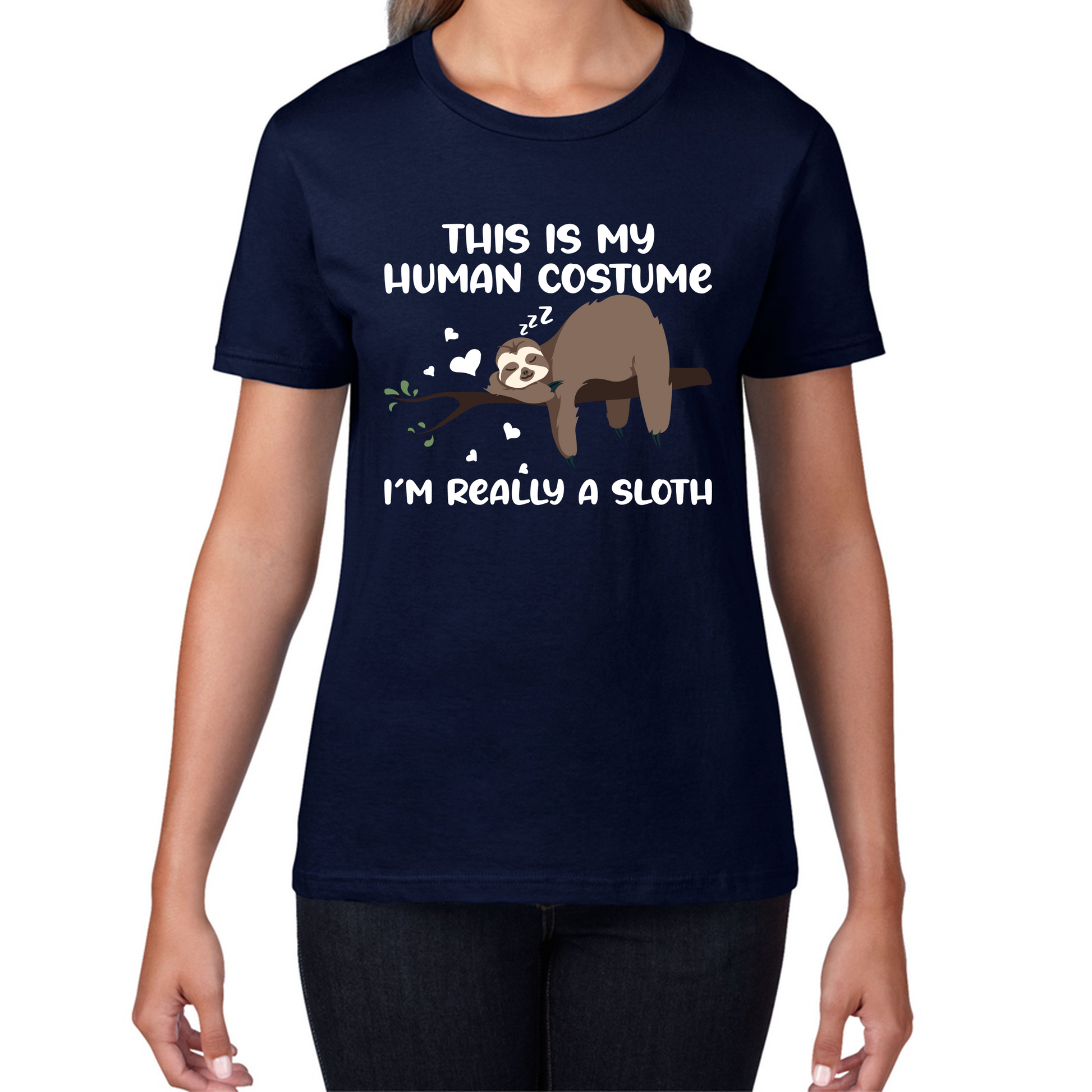 This Is My Human Costume I Am Really A Sloth Funny T Shirt