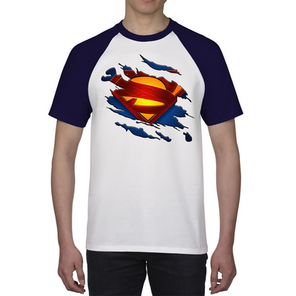 Superman Shirt Fictional Character Superhero Universe Series DC Comics Baseball T Shirt