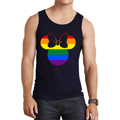 Disney Minnie Mouse Pride Disneyland LGBT Pride Month LGBTQ+ Rainbow Colours Disney World Tank Top