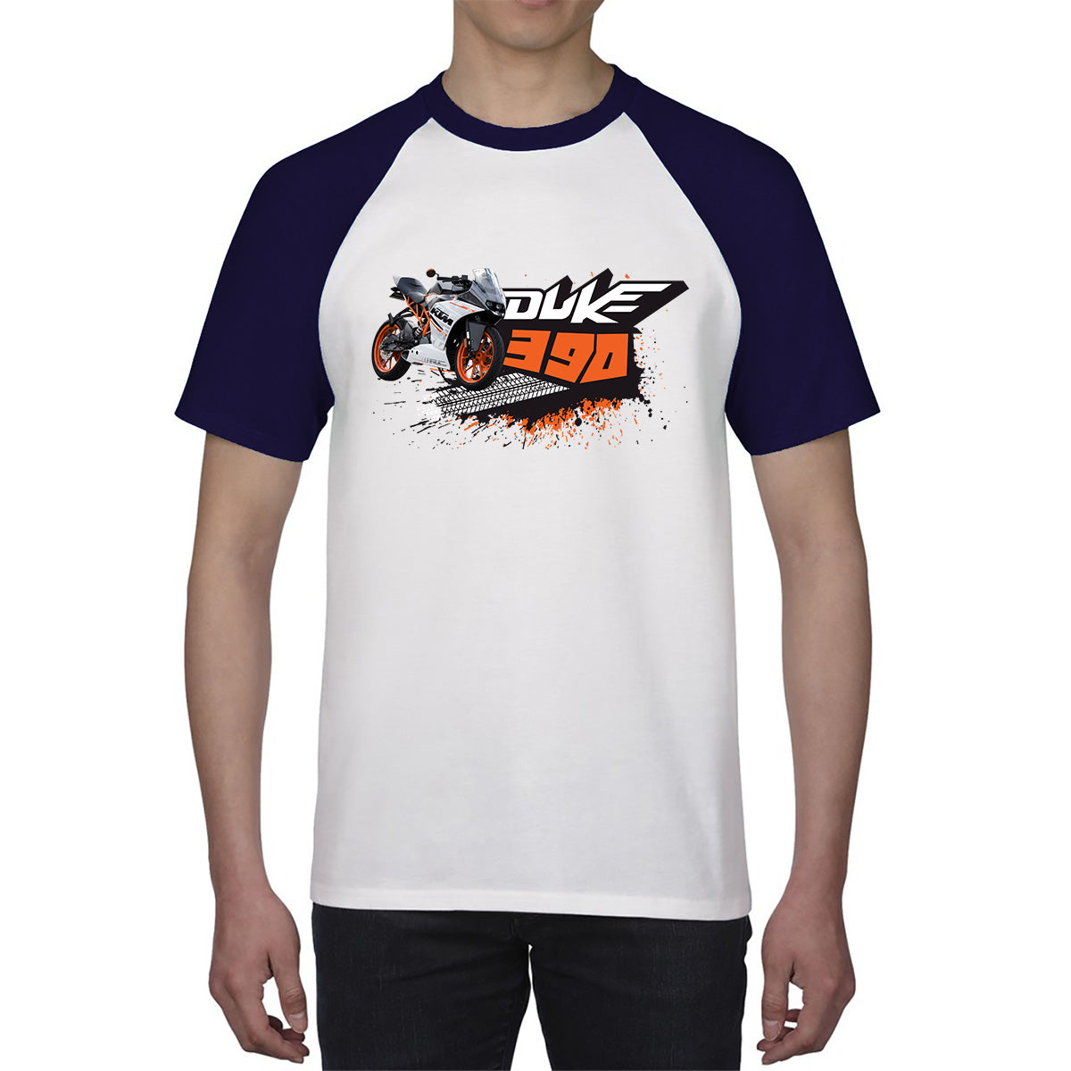 KTM Duke 390 Sports Bike Motorcycle The Corner Rocket Street Racing Bike KTM Lovers Street Rider Motorbike Lover Baseball T Shirt