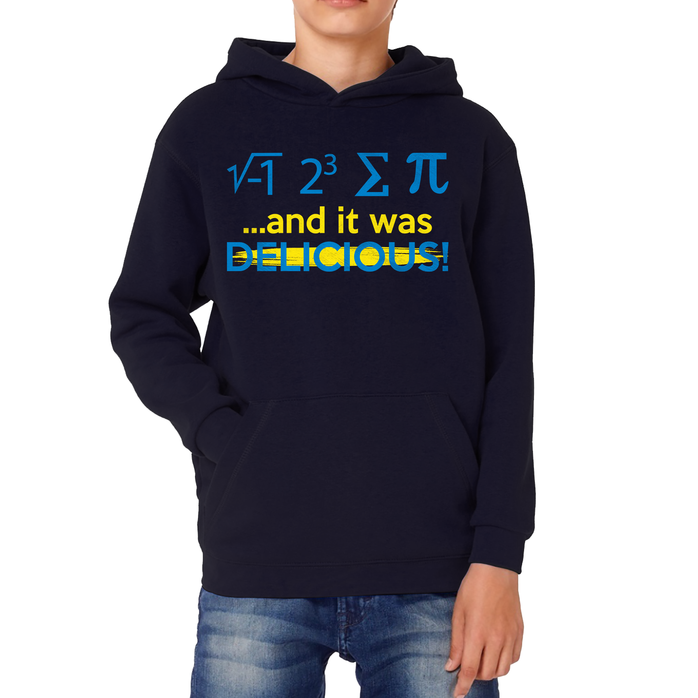 I 8 Sum Pi And It Was Delicious Funny Math geek Algebra Mathematics Humour Kids Hoodie