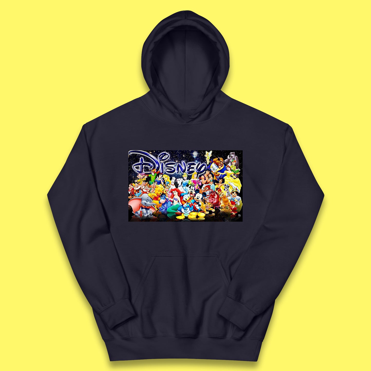 All Disney Fictional Characters Poster Disney Family Animated Cartoons Movies Characters Disney World Kids Hoodie