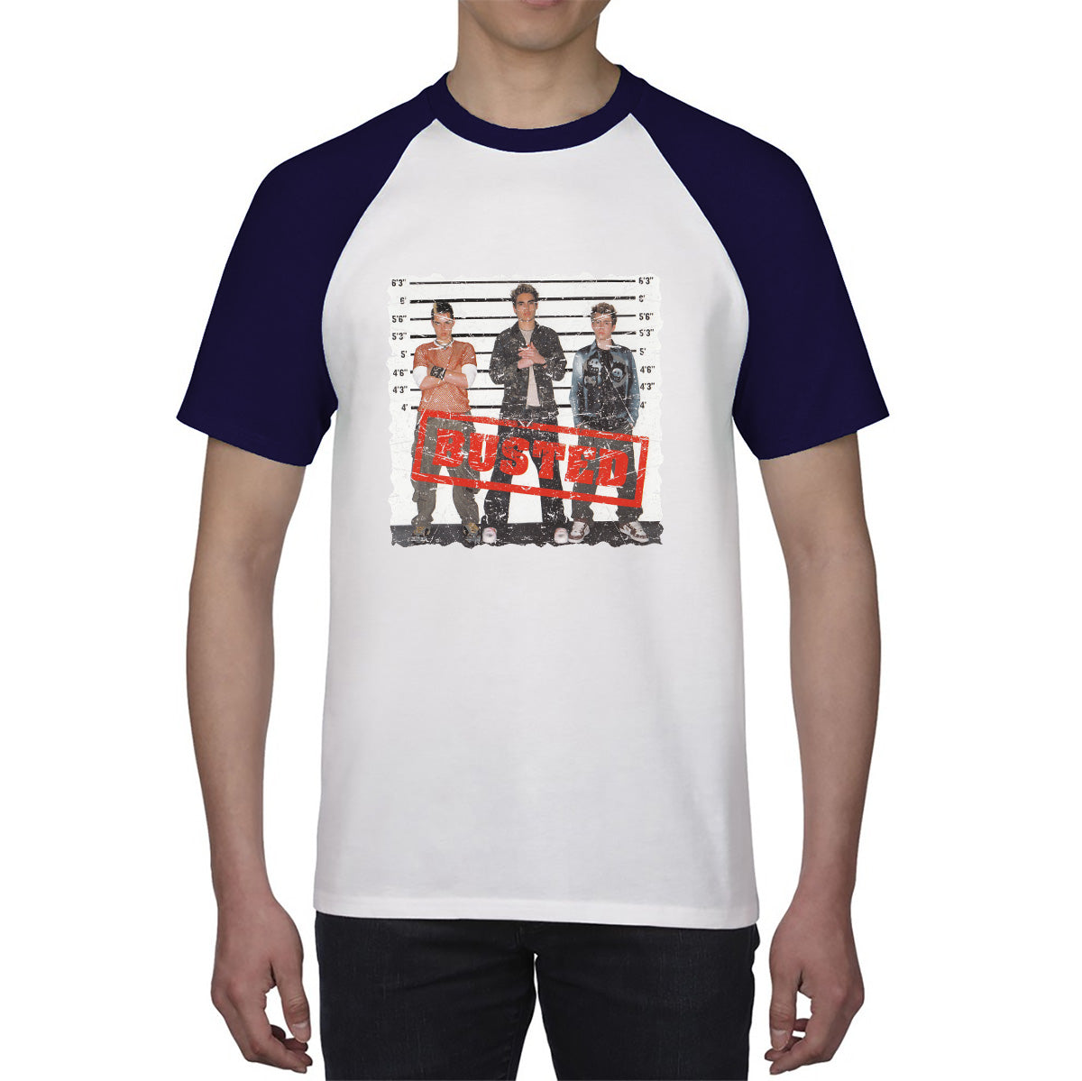 Busted Debut Studio Album By Busted Busted English Pop Punk Band Busted 20th Anniversary Baseball T Shirt