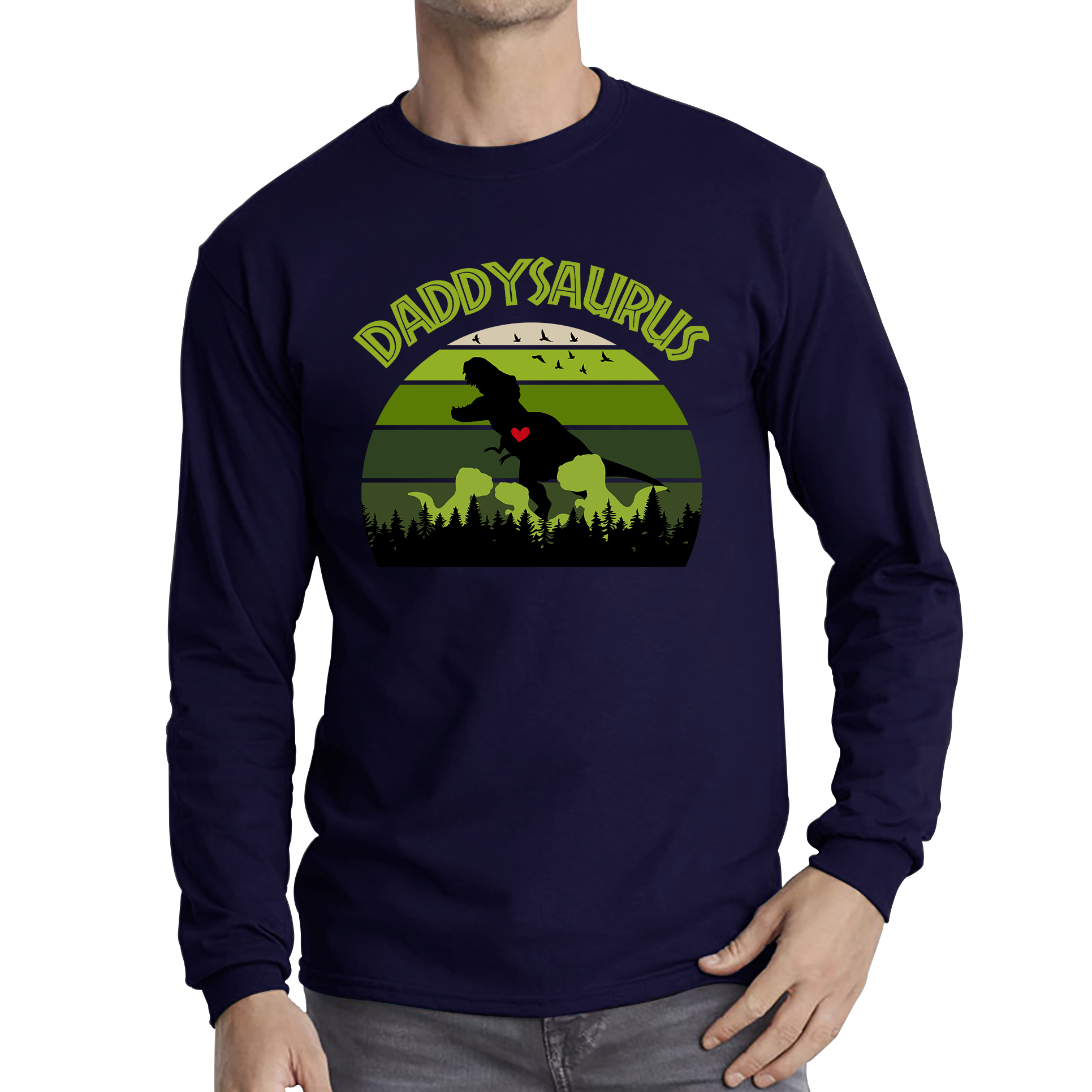 Daddy Dinosaurs Fathers Day T Shirt