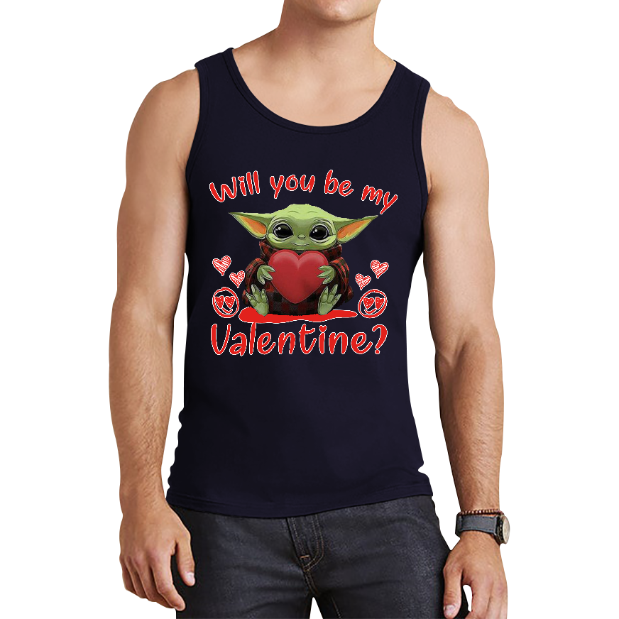 Baby Yoda Will You Be My Valentine Tank Top