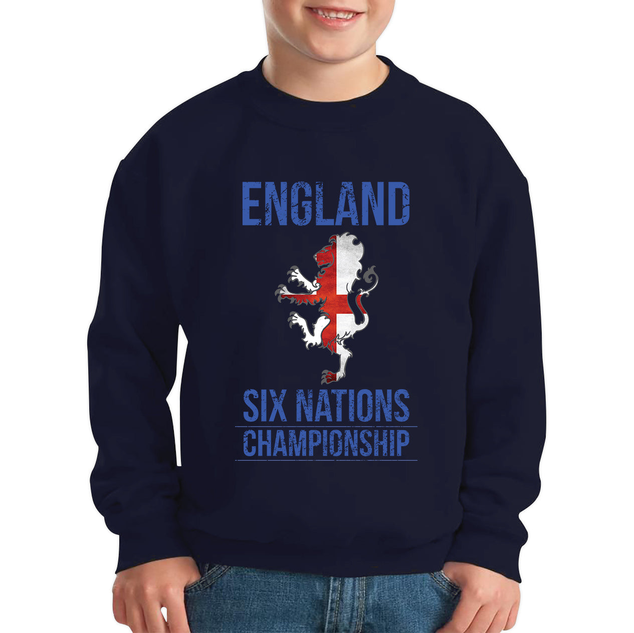 Kids England Six Nations Rugby Jumper 