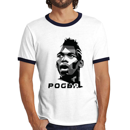 Football Player Retro Style Portrait France National Team Soccer Player French Professional Footballer Sports Champion Ringer T Shirt