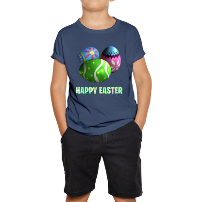 Happy Easter Bunny Colorful Egg Easter Bunny Egg Happy Easter Day Kids Tee