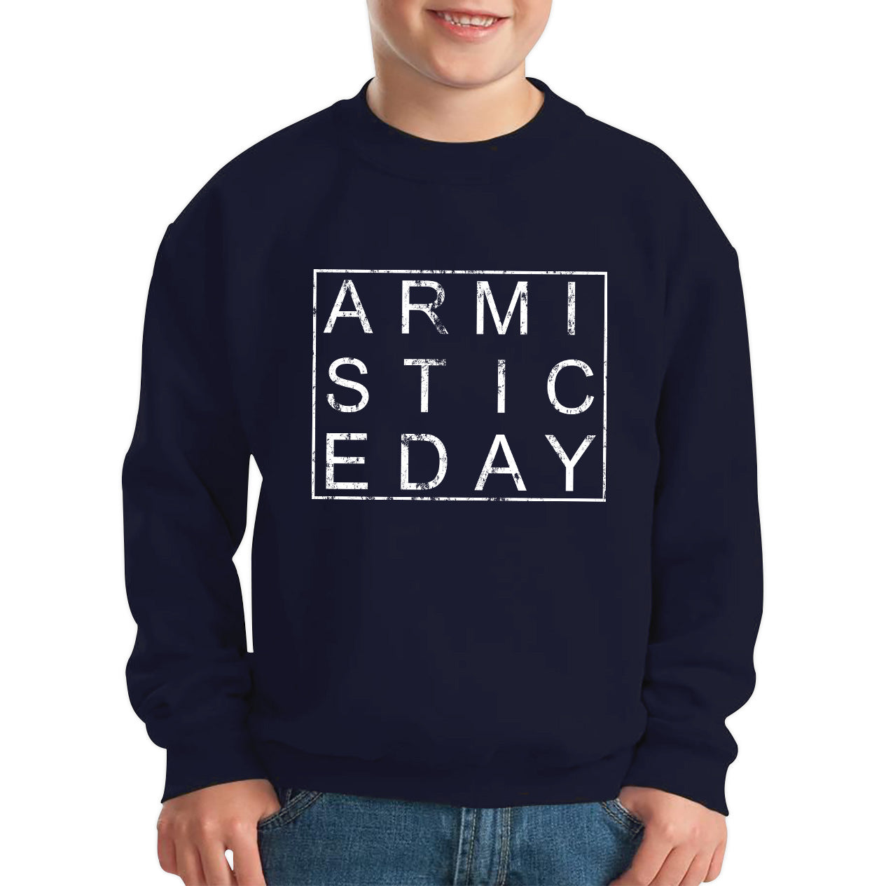 Armistice Day Anzac Day Lest We Forget Remembrance Day Veterans Day WW1 Poppy Flower Kids Jumper