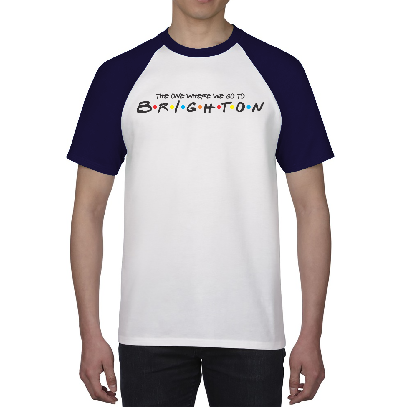 The One Where We Go To Brighton Inspired By Friends Spoof City In England Baseball T Shirt