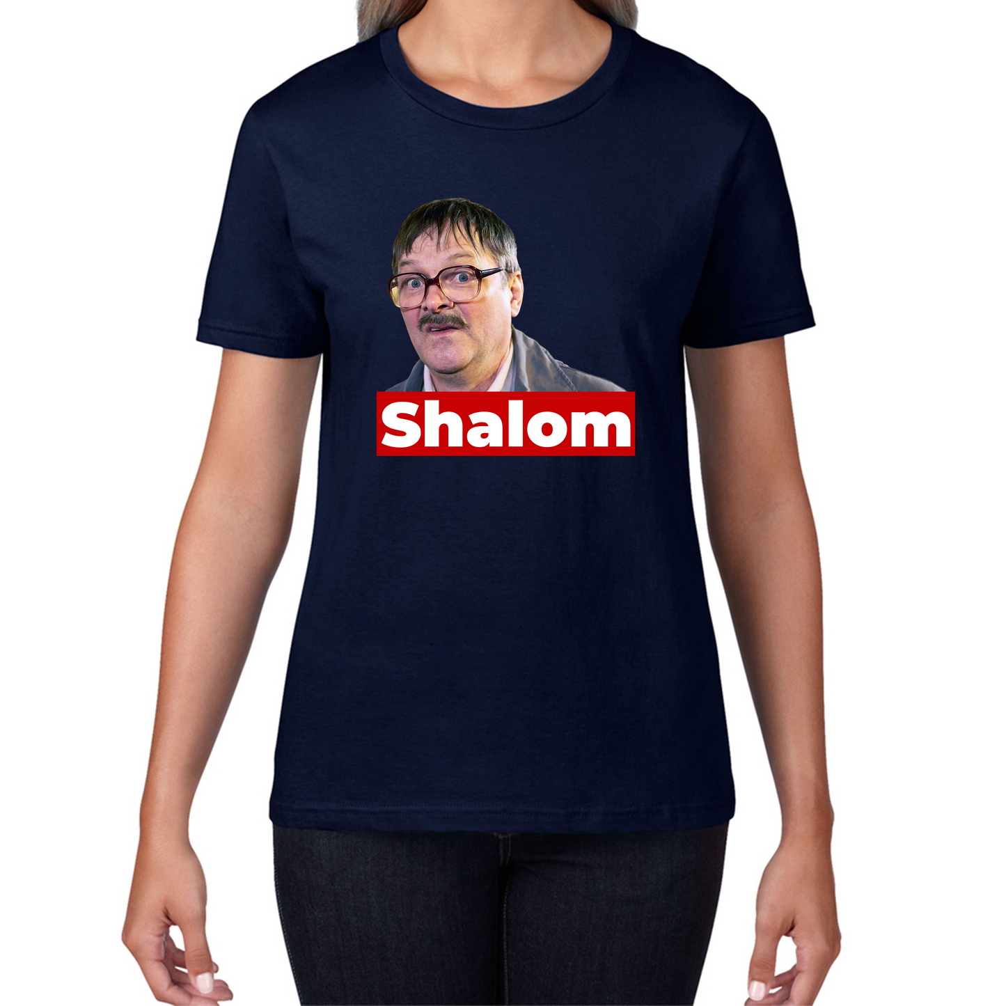 Shalom Jackie Friday Night Dinner Funny Gift Retro Womens Tee Top