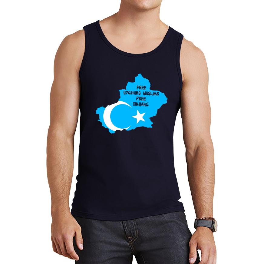 Free Uyghurs Muslims Free Xinjiang Freedom For Uyghurs Turkestan Tank Top