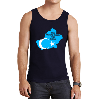 Free Uyghurs Muslims Free Xinjiang Freedom For Uyghurs Turkestan Tank Top