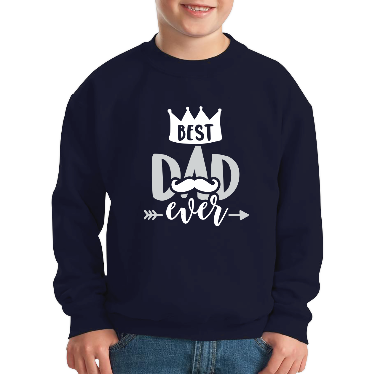 Best Dad Ever Coolest Dad Father's day Gift For Dad Kids Jumper