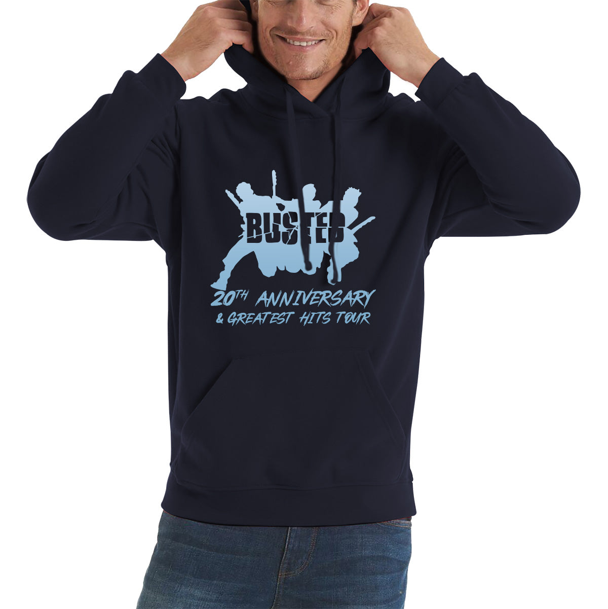 Busted 20th Anniversary & Greatest Hits Tour Busted Singers Musician Band Pop Punk Unisex Hoodie