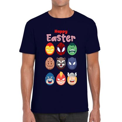 Happy Easter Marvel Avengers Characters Face Avengers Characters Easter Day Happy Easter Cute Superhero Mens Tee Top