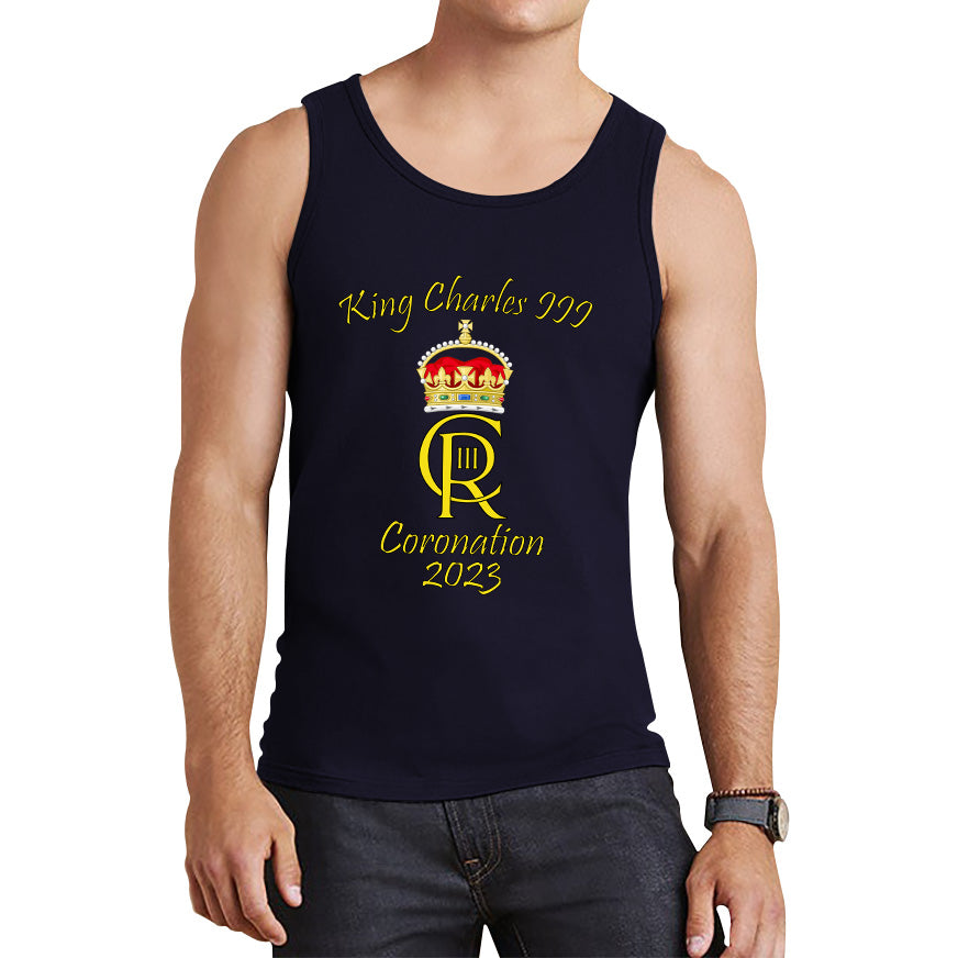 King Charles III Coronation 2023 Royal Crown Royal Cypher God Save The King Union Jack Tank Top