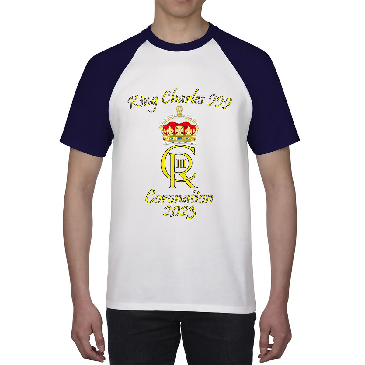 King Charles III Coronation 2023 Royal Crown Royal Cypher God Save The King Union Jack Baseball T Shirt