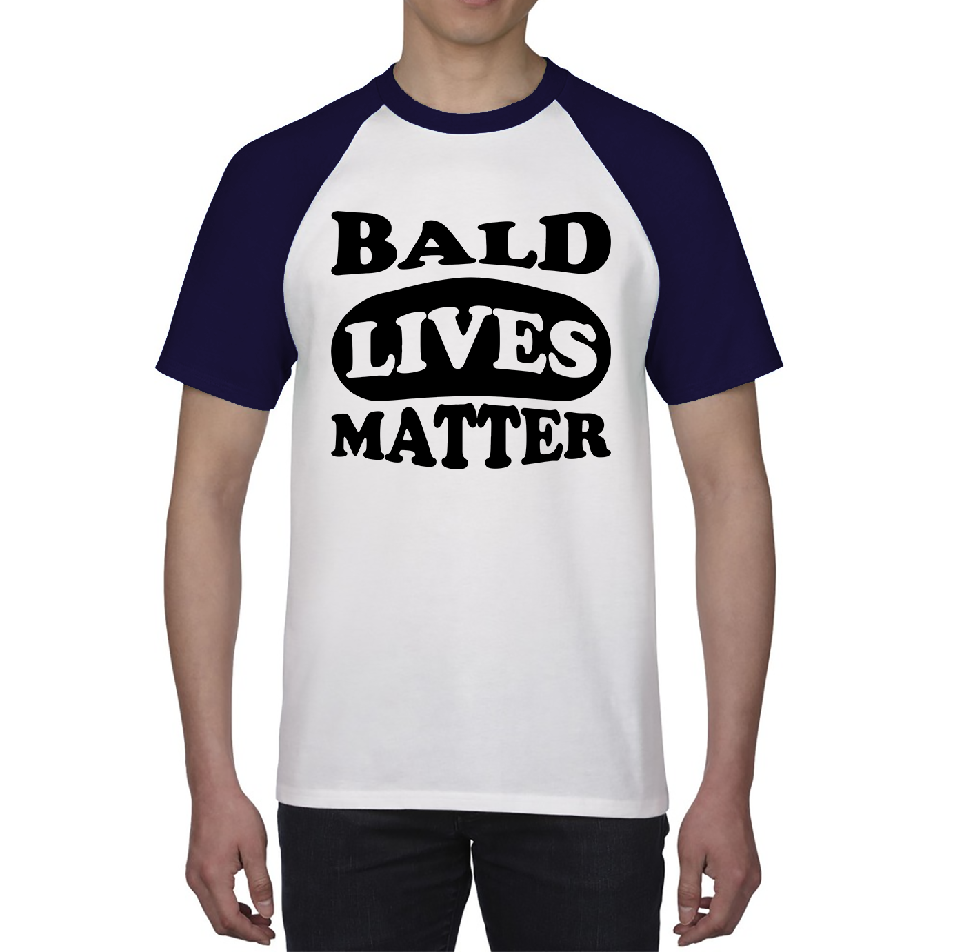 Bald Lives Matter Funny Baldi Joke Novelty Birthday Gift For Father Bald Friend Baseball T Shirt