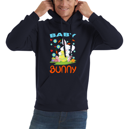 Baby Bunny Cute Little Bunny With Egg Happy Easter Day Unisex Hoodie