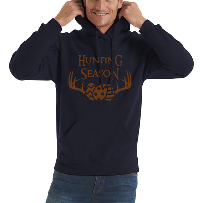 Easter Hunting Season Funny Easter Gift Rabbit Eggs Cute Bunny Deer Hunt Happy Easter Sunday Unisex Hoodie