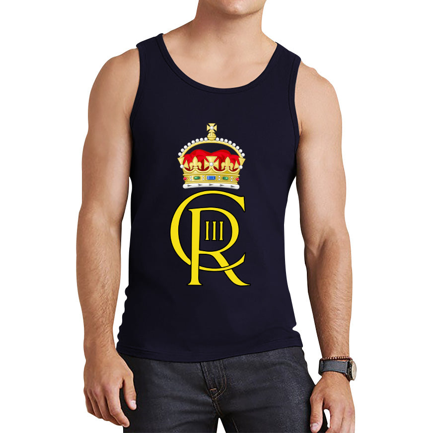 Royal Cypher King Charles III Coronation CR III Ruling Monarch Of Uk Royal Crown Great Britain Tank Top