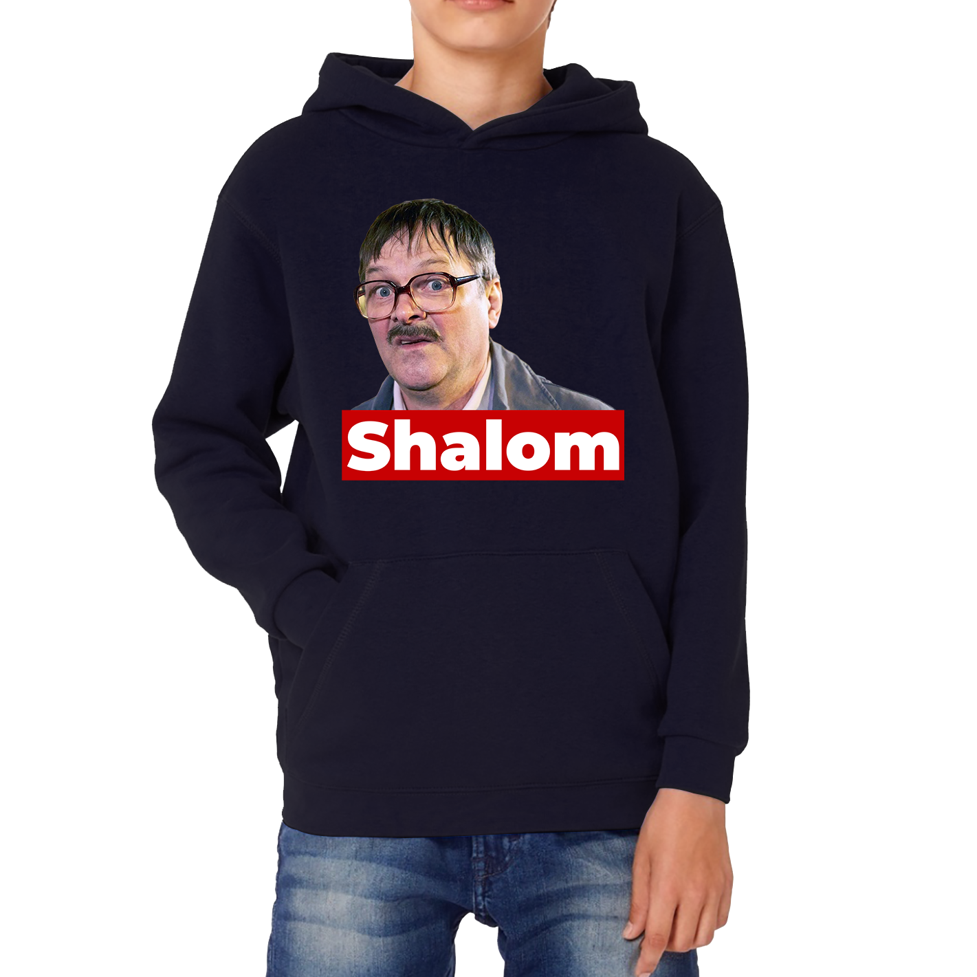 Shalom Jackie Friday Night Dinner Funny Gift Retro Kids Hoodie