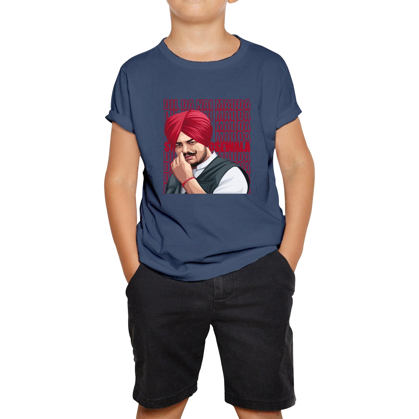 Dil Da Nai Madda Sidhu Moose Wala Legend Punjabi Indian Singer Tribute To Legend Kids Tee