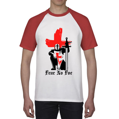 St George's Day 2023 England Red Flag Knights Templar London Saint George day Warrior Fighter Patriotic Baseball T Shirt