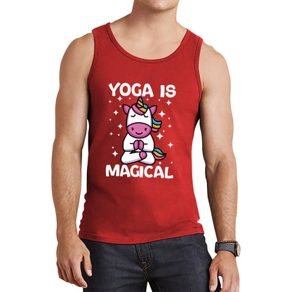 Namaste Unicorn Yoga Is Magical Unicorn Meditation Fitness Unicorn Lovers Yogi Gift Tank Top