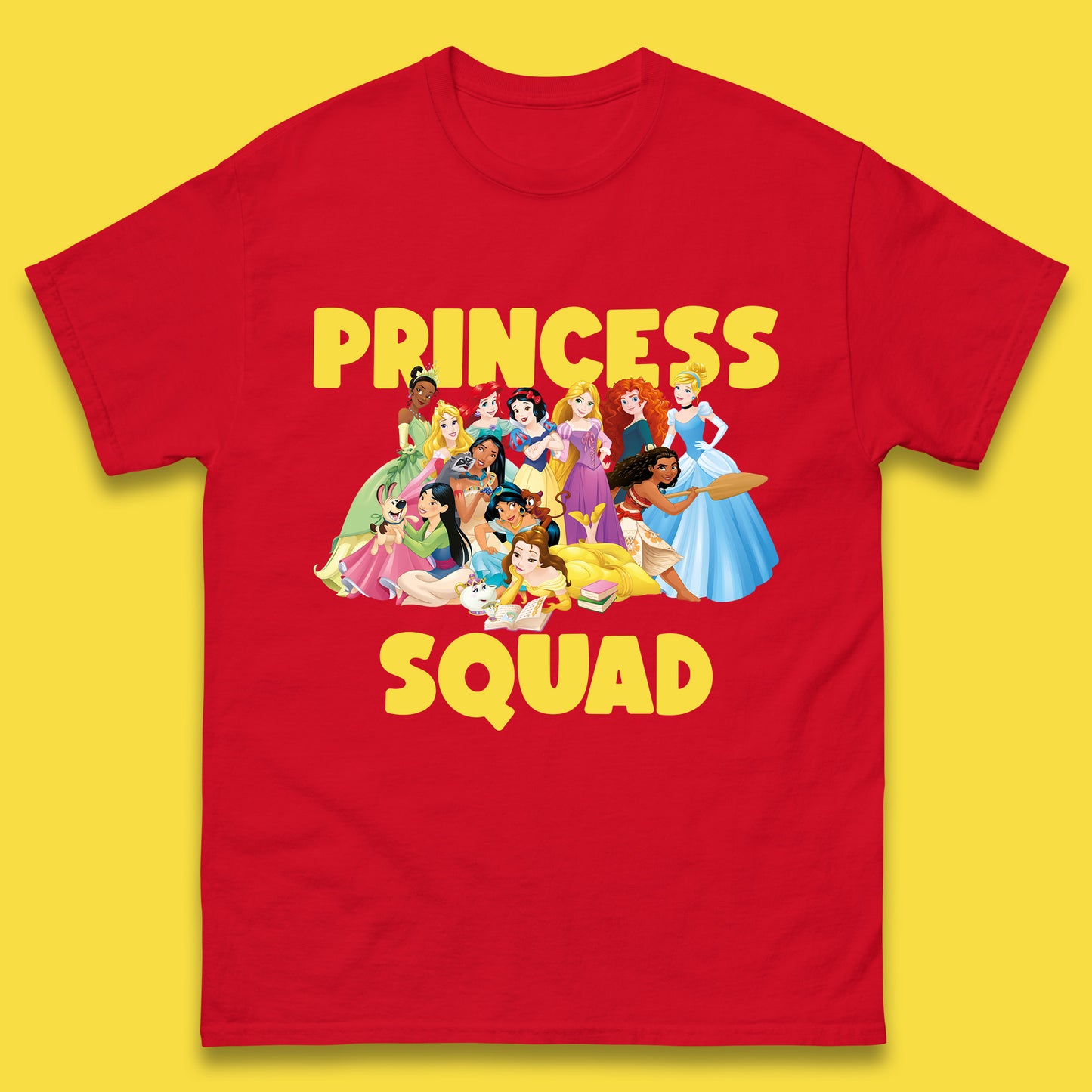 Disney Princess Squad Disney Snow White Cinderella Jasmine Disney Princess Group Disney Trip Disney World Mens Tee Top