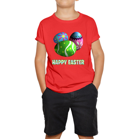 Happy Easter Bunny Colorful Egg Easter Bunny Egg Happy Easter Day Kids Tee