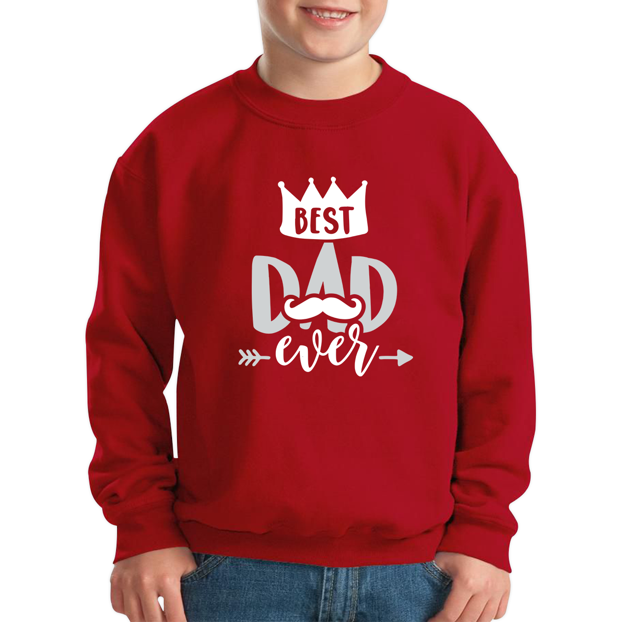 Best Dad Ever Coolest Dad Father's day Gift For Dad Kids Jumper