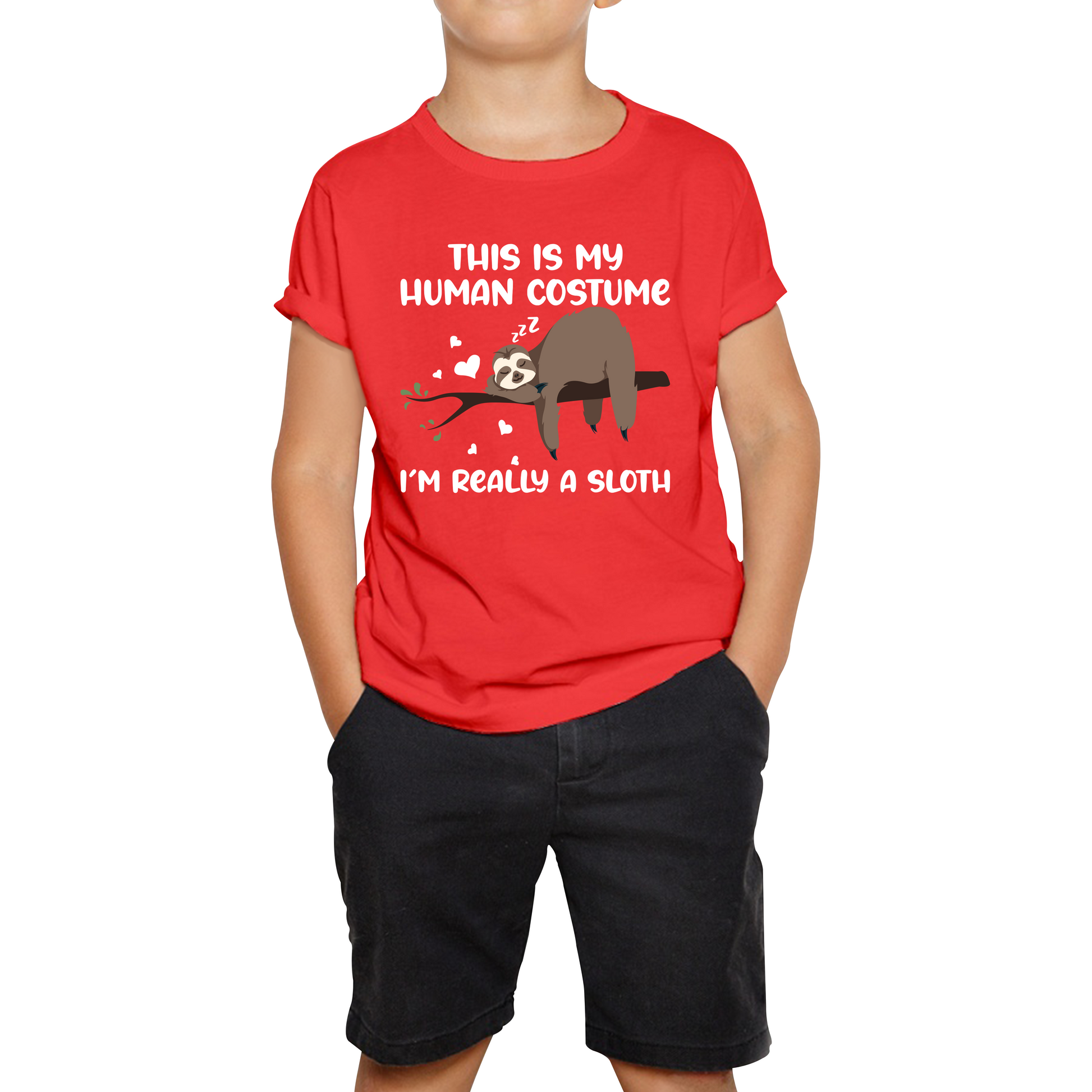 This Is My Human Costume I Am Really A Sloth Funny T Shirt